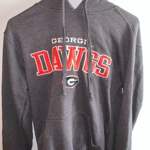 Grey Georgia Dawgs hoodie.